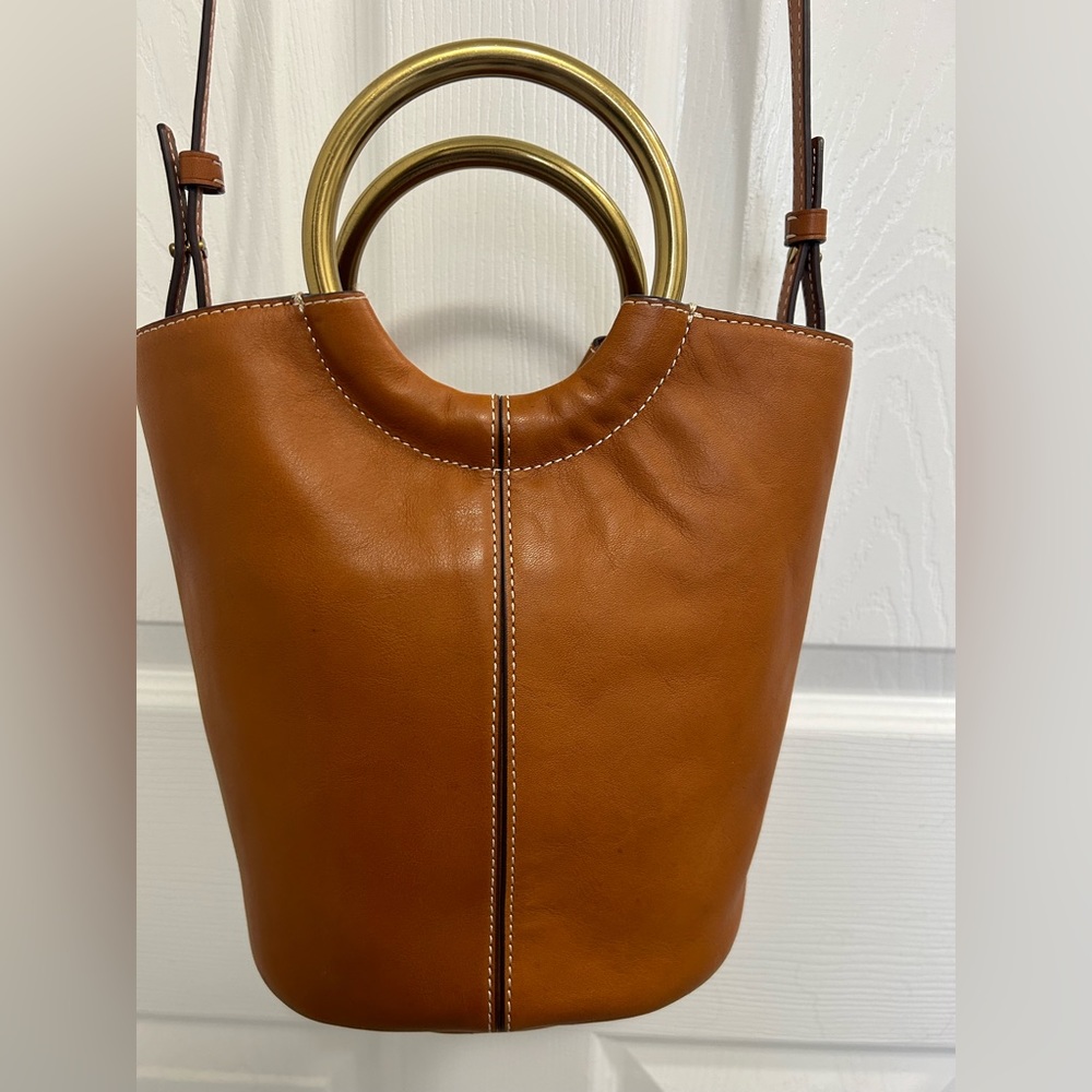 JCrew - Bracelet Bucket bag in Italian leather